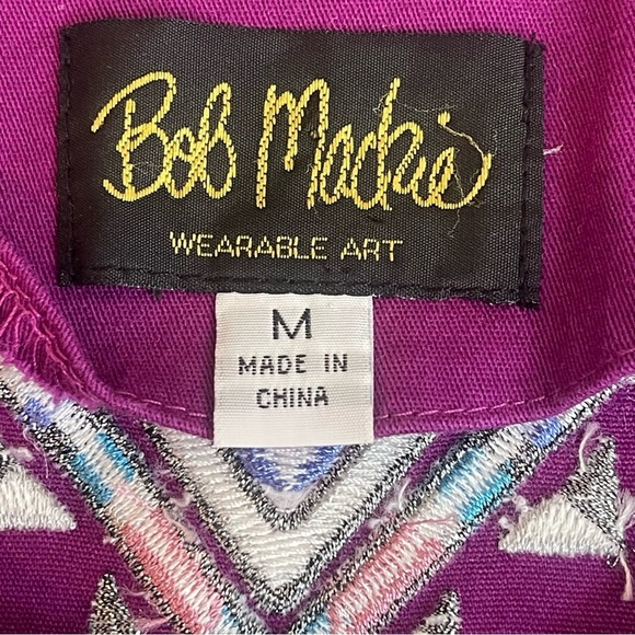 Bob Mackie Wearable Art Santa Fe Dreams Lightweight Jacket Medium - Picture 5 of 10